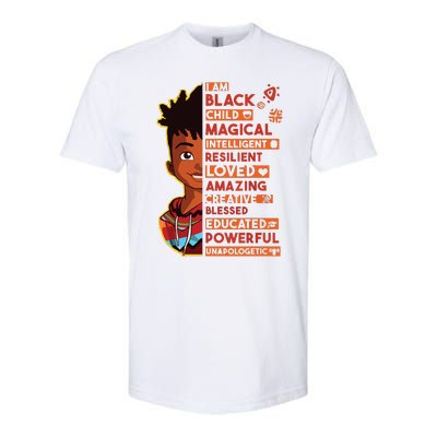 I Am Black History Month Boy African American Softstyle CVC T-Shirt