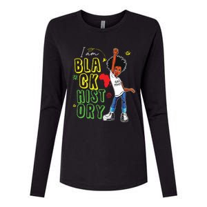 I Am Black History Month Girl Afro American Womens Cotton Relaxed Long Sleeve T-Shirt