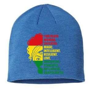 I Am Black And Educated Meaningful Gift Sustainable Beanie