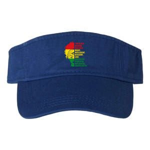 I Am Black And Educated Meaningful Gift Valucap Bio-Washed Visor