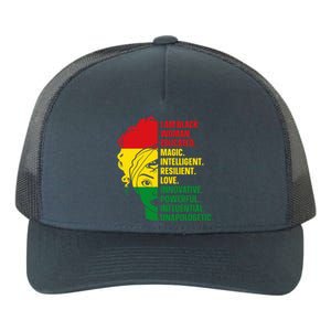 I Am Black And Educated Meaningful Gift Yupoong Adult 5-Panel Trucker Hat