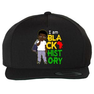 I Am Black History Great Gift I Am African American Gift Wool Snapback Cap