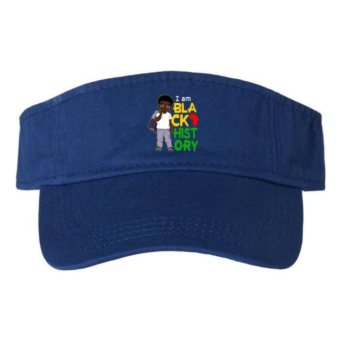 I Am Black History Great Gift I Am African American Gift Valucap Bio-Washed Visor