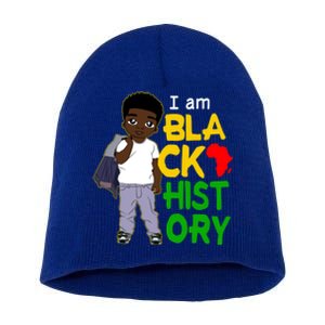 I Am Black History Great Gift I Am African American Gift Short Acrylic Beanie