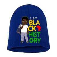 I Am Black History Great Gift I Am African American Gift Short Acrylic Beanie