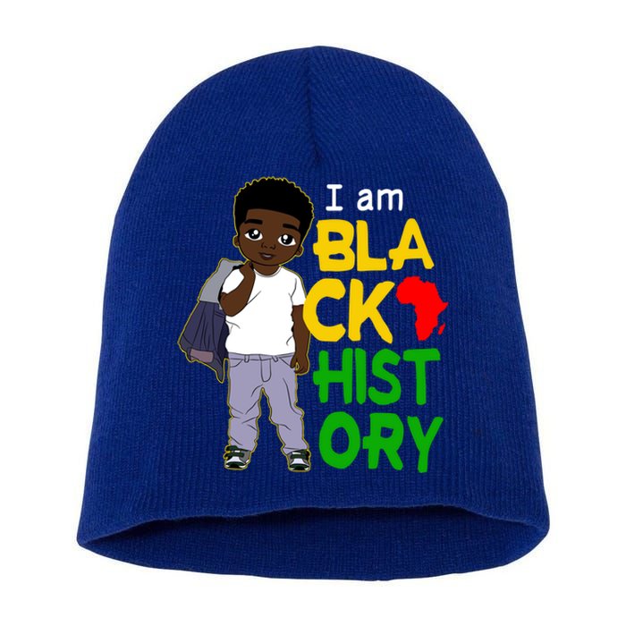 I Am Black History Great Gift I Am African American Gift Short Acrylic Beanie