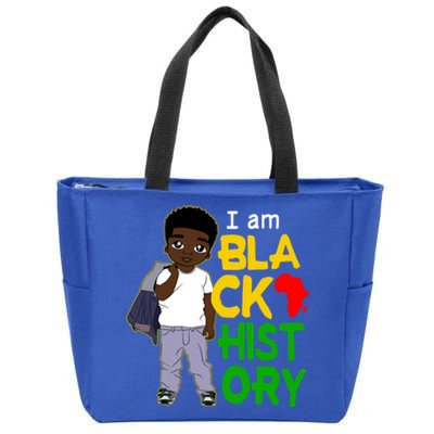 I Am Black History Great Gift I Am African American Gift Zip Tote Bag