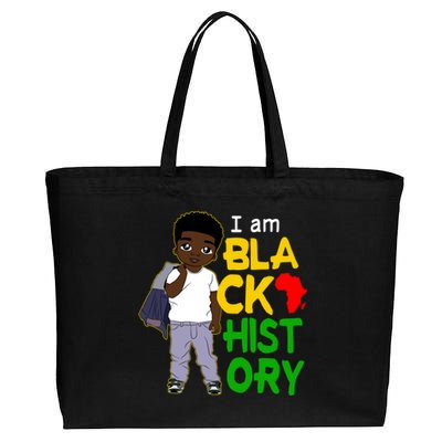 I Am Black History Great Gift I Am African American Gift Cotton Canvas Jumbo Tote