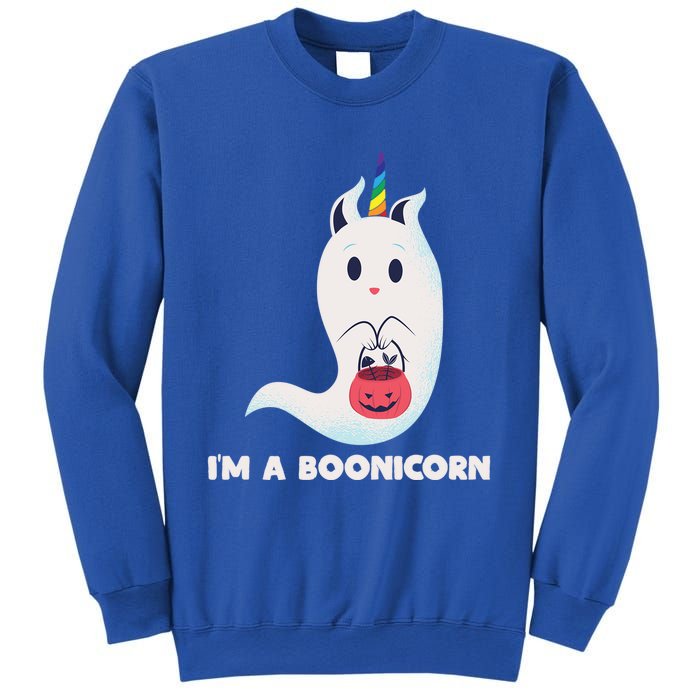 Im A Boonicorn Halloween Boo Unicorn Ghost Costume Gift Sweatshirt