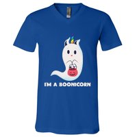 Im A Boonicorn Halloween Boo Unicorn Ghost Costume Gift V-Neck T-Shirt