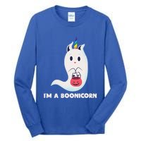 Im A Boonicorn Halloween Boo Unicorn Ghost Costume Gift Tall Long Sleeve T-Shirt