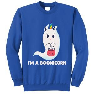 Im A Boonicorn Halloween Boo Unicorn Ghost Costume Gift Tall Sweatshirt