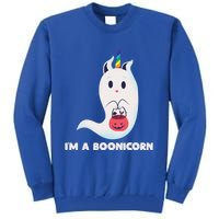 Im A Boonicorn Halloween Boo Unicorn Ghost Costume Gift Tall Sweatshirt