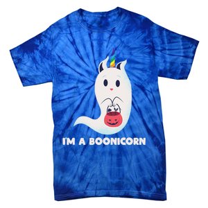 Im A Boonicorn Halloween Boo Unicorn Ghost Costume Gift Tie-Dye T-Shirt