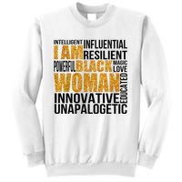 I Am Black Woman Black History Month Educated Black Girl Sweatshirt