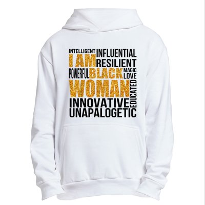 I Am Black Woman Black History Month Educated Black Girl Urban Pullover Hoodie