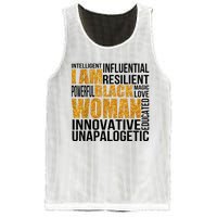 I Am Black Woman Black History Month Educated Black Girl Mesh Reversible Basketball Jersey Tank