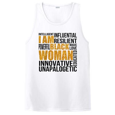 I Am Black Woman Black History Month Educated Black Girl PosiCharge Competitor Tank