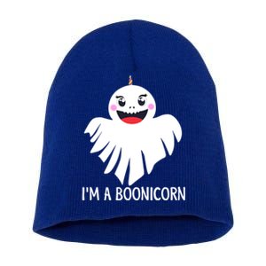 Im A Boonicorn Cute Halloween Gift Unicorn Ghost Meaningful Gift Short Acrylic Beanie