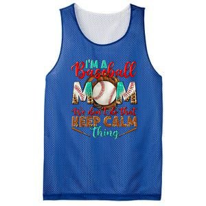 I'm A Baseball Mom We Don't Do That Keep Calm Thing Mesh Reversible Basketball Jersey Tank