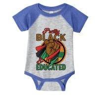 I Am Black Beautiful Pretty Black And Educated Gift Infant Baby Jersey Bodysuit