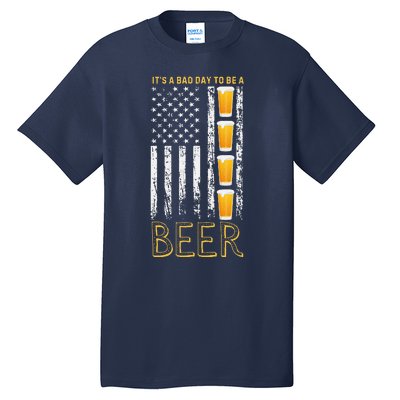 Its A Bad Day To Be A Bee.R Vintage Retro American Flag Tall T-Shirt