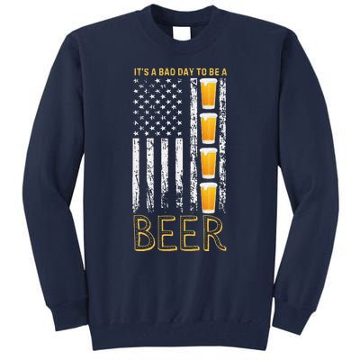 Its A Bad Day To Be A Bee.R Vintage Retro American Flag Tall Sweatshirt