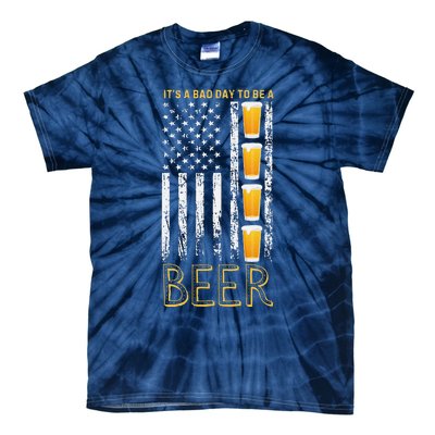 Its A Bad Day To Be A Bee.R Vintage Retro American Flag Tie-Dye T-Shirt