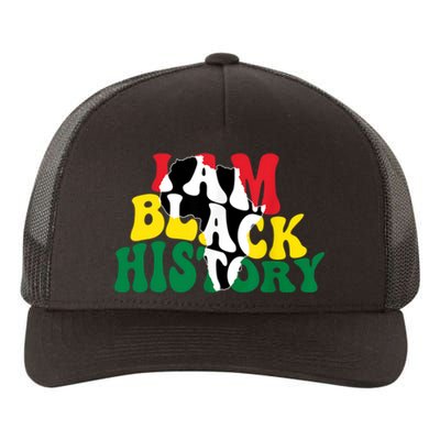 I Am Black History Month African American Yupoong Adult 5-Panel Trucker Hat