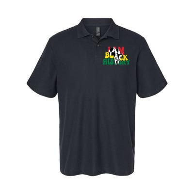 I Am Black History Month African American Softstyle Adult Sport Polo