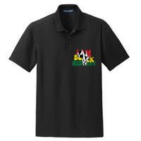 I Am Black History Month African American Dry Zone Grid Polo