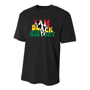 I Am Black History Month African American Youth Performance Sprint T-Shirt