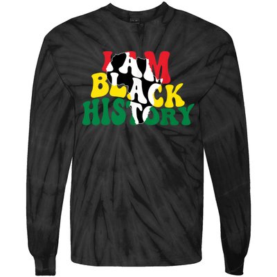 I Am Black History Month African American Tie-Dye Long Sleeve Shirt