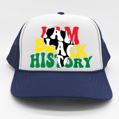 I Am Black History Month African American Trucker Hat