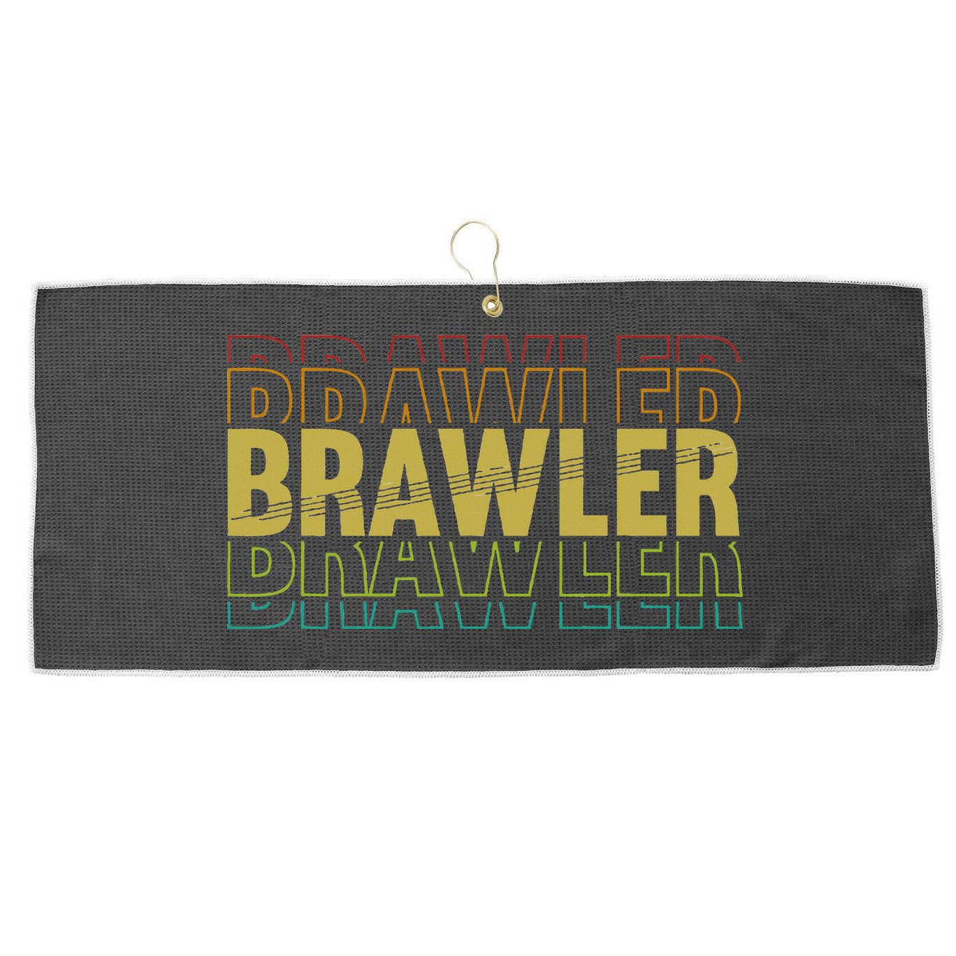 IM A Brawler Showdown Stars Large Microfiber Waffle Golf Towel