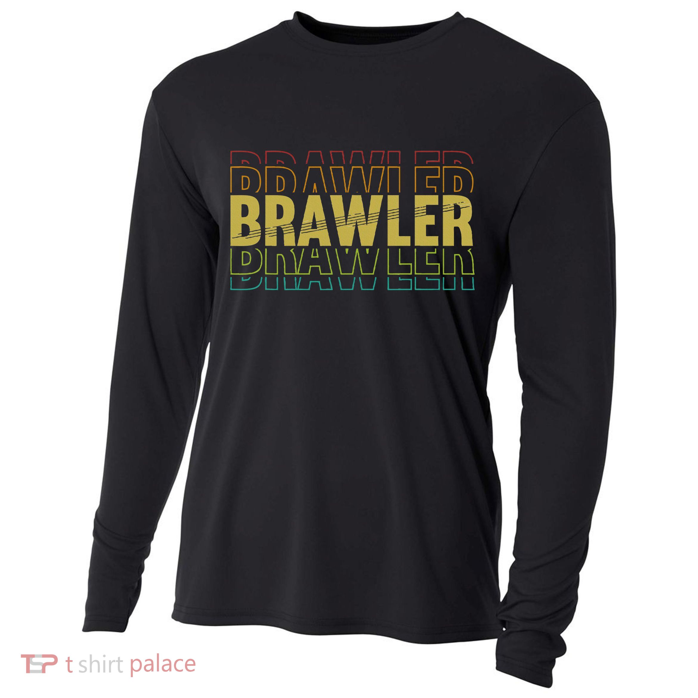 IM A Brawler Showdown Stars Cooling Performance Long Sleeve Crew