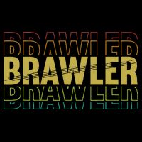 IM A Brawler Showdown Stars Cropped Pullover Crew