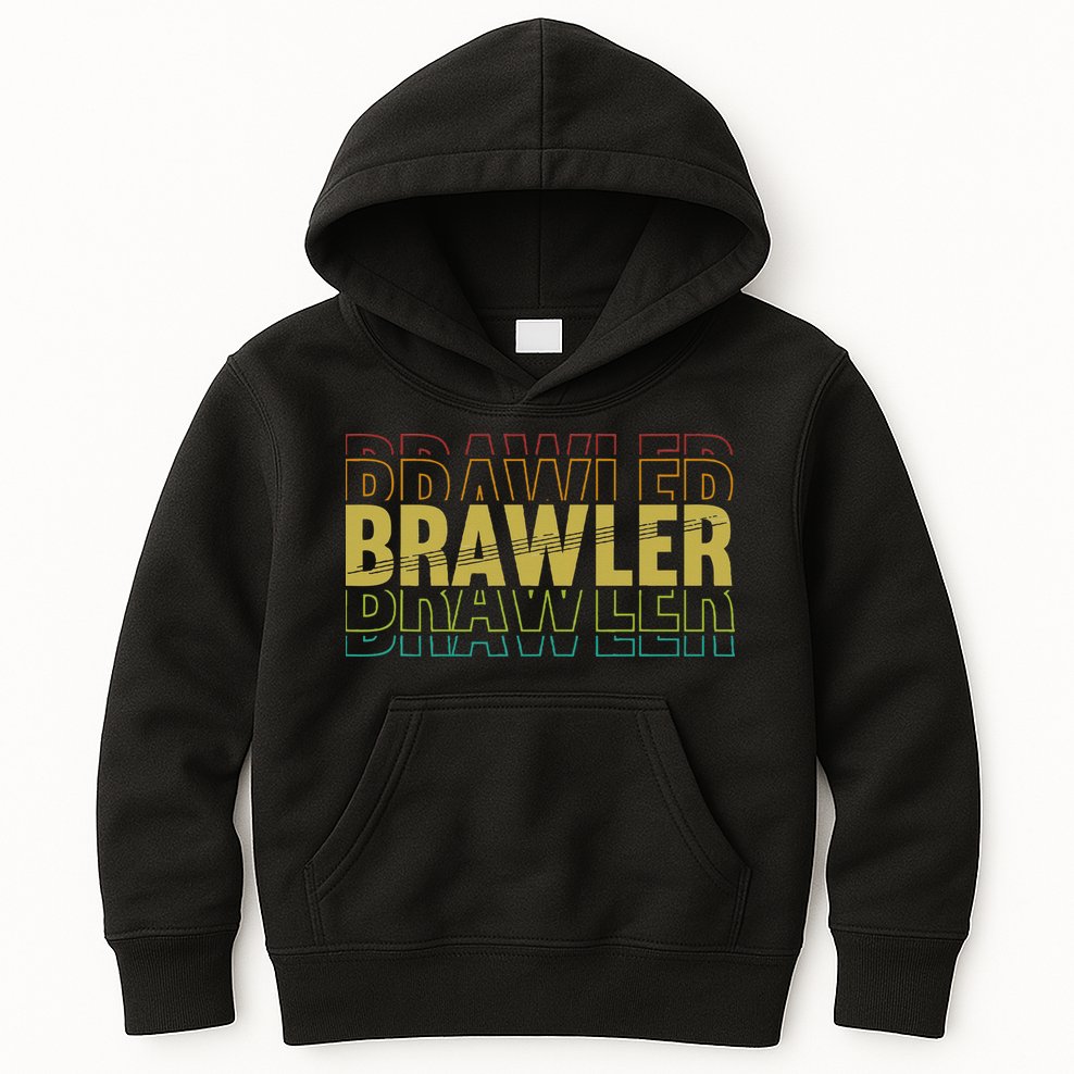 IM A Brawler Showdown Stars Kids Hoodie