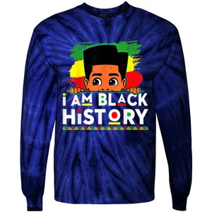 I Am Black History For Black History Month Tie-Dye Long Sleeve Shirt