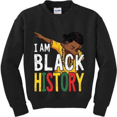 I Am Black History Black History Month Gift Kids Sweatshirt