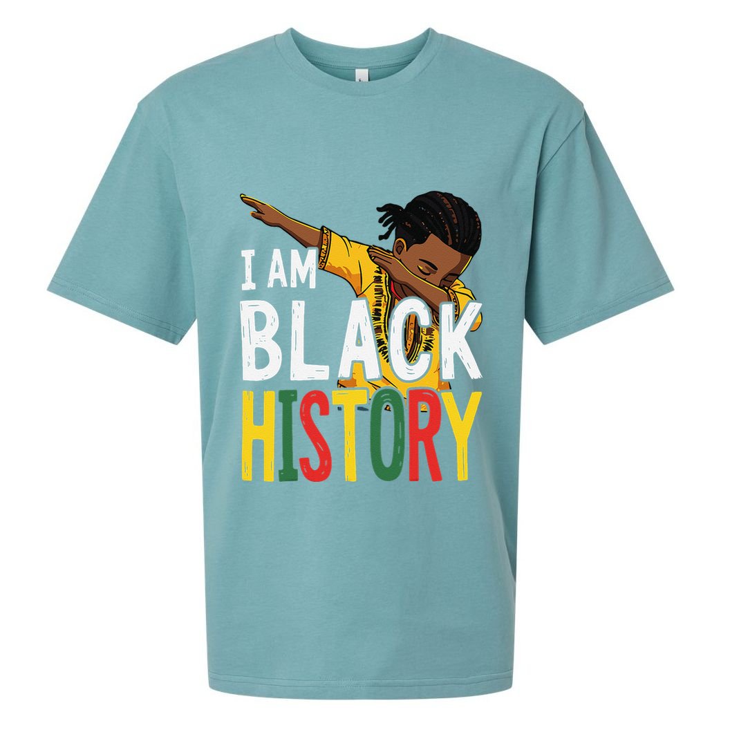 I Am Black History Black History Month Gift Sueded Cloud Jersey T-Shirt