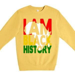 I Am Black History Month African American Pride Celebration Gift Premium Crewneck Sweatshirt