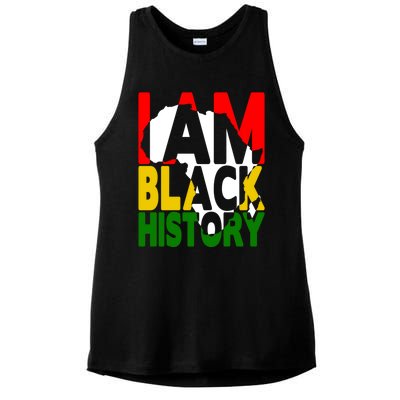 I Am Black History Month African American Pride Celebration Gift Ladies PosiCharge Tri-Blend Wicking Tank