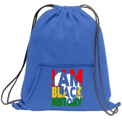 I Am Black History Month African American Pride Celebration Gift Sweatshirt Cinch Pack Bag