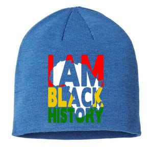 I Am Black History Month African American Pride Celebration Gift Sustainable Beanie