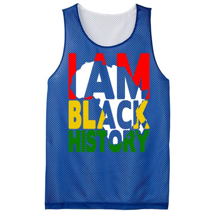 I Am Black History Month African American Pride Celebration Gift Mesh Reversible Basketball Jersey Tank