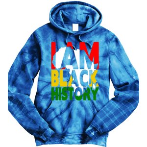 I Am Black History Month African American Pride Celebration Gift Tie Dye Hoodie