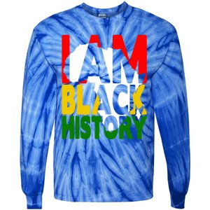 I Am Black History Month African American Pride Celebration Gift Tie-Dye Long Sleeve Shirt