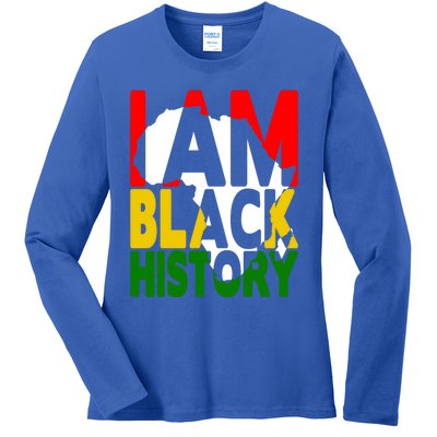 I Am Black History Month African American Pride Celebration Gift Ladies Long Sleeve Shirt