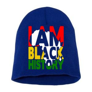 I Am Black History Month African American Pride Celebration Gift Short Acrylic Beanie